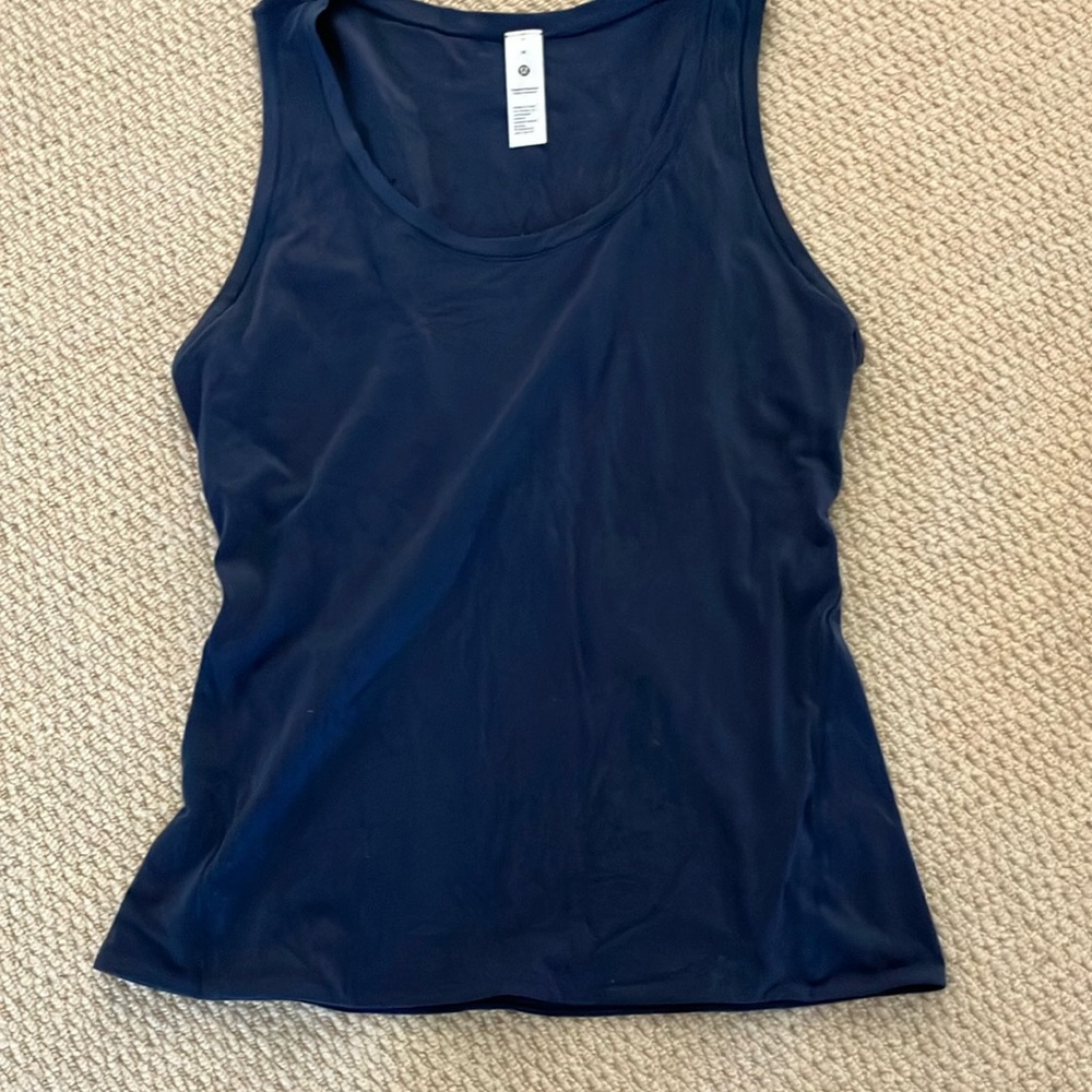 Lululemon Athletica Fitted Blue Tank Top